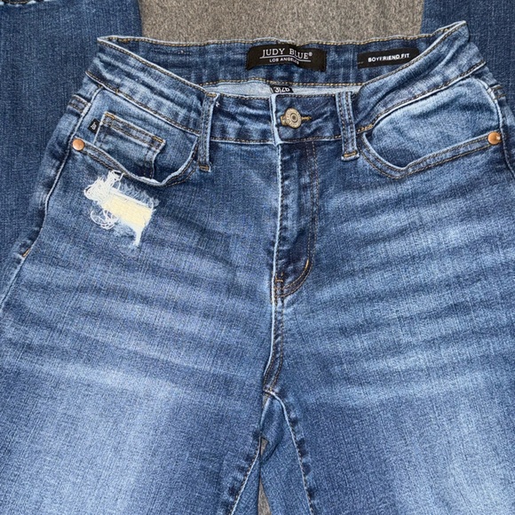 Judy Blue Straight Leg Blue Jeans Classic Style - Picture 2 of 6